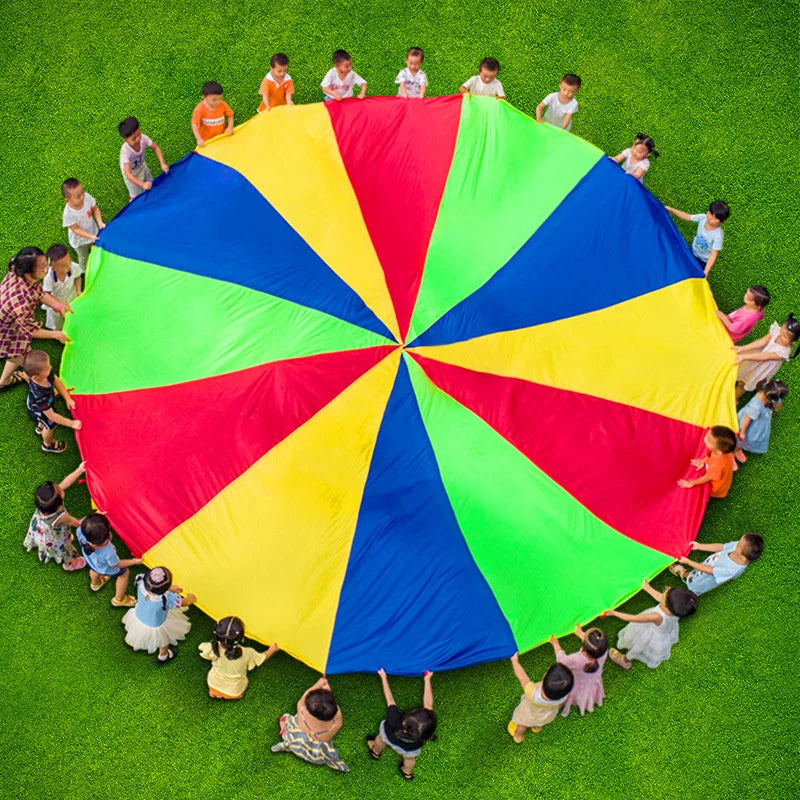 Kids Outdoor Rainbow Parachute