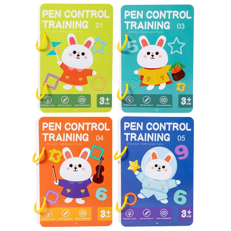 Magical Tracing Workbook Control Training Book Kids Reusable Magic Practice Copybook Children Drawing Education Books Stationery