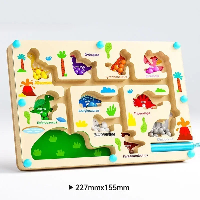 Montessori Magnetic Colour Sorting Games Maze Board