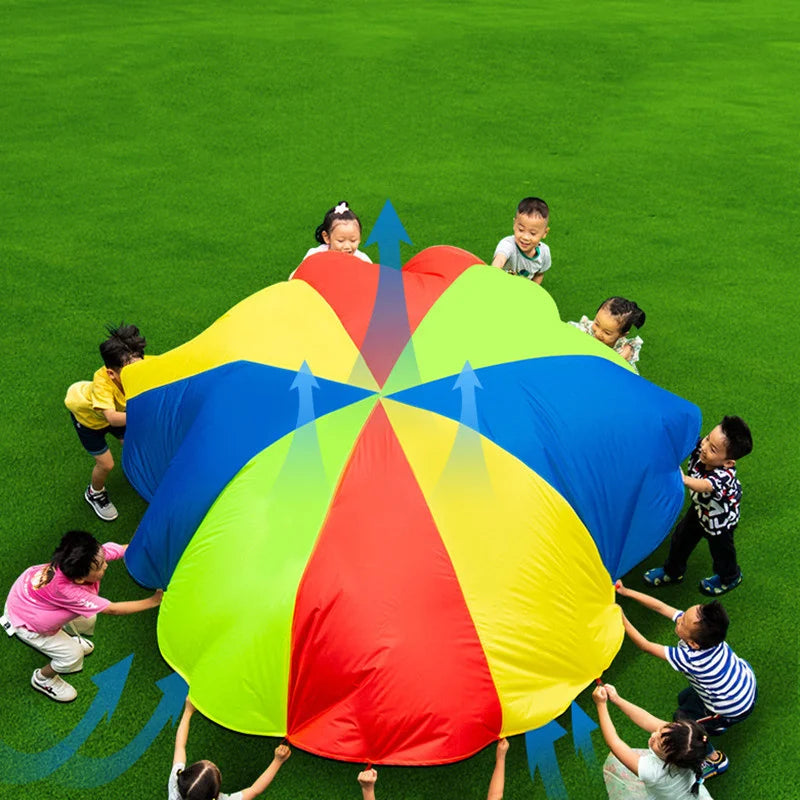 Kids Outdoor Rainbow Parachute