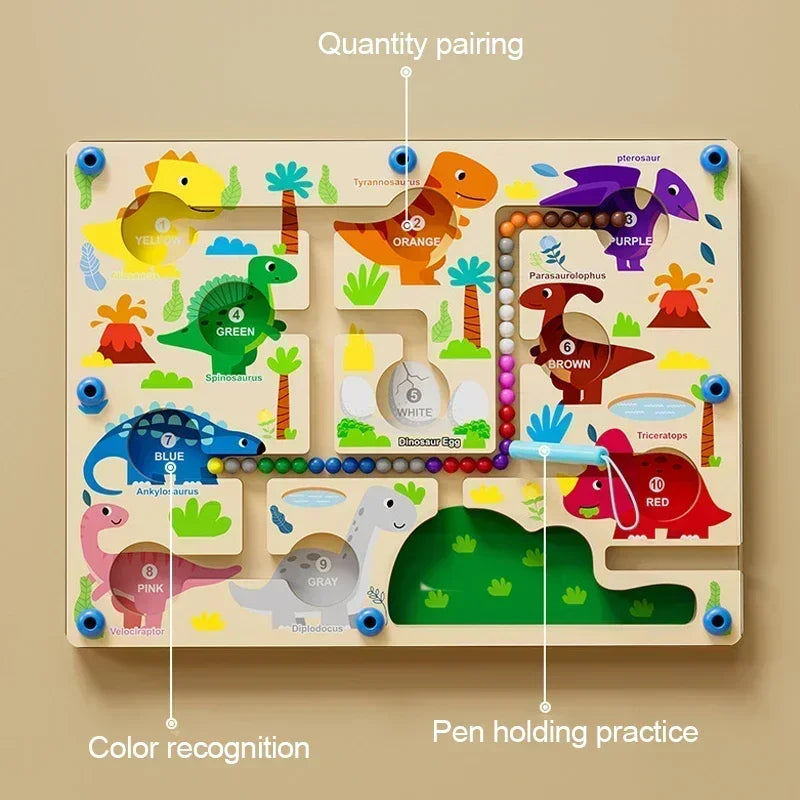 Montessori Magnetic Colour Sorting Games Maze Board