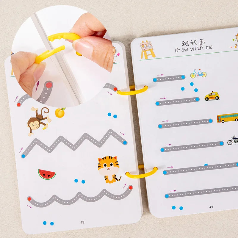 Magical Tracing Workbook Control Training Book Kids Reusable Magic Practice Copybook Children Drawing Education Books Stationery